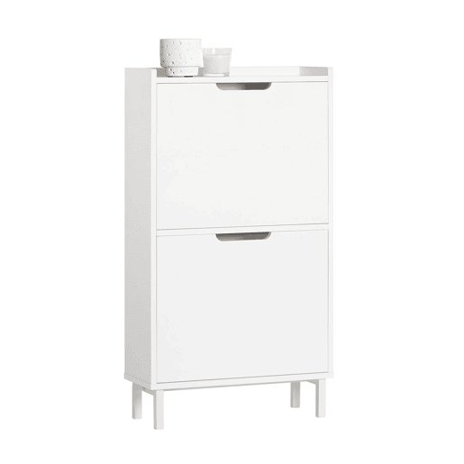SoBuy Sapateira estreita com 2 abas 50 x 19 x 91 FSR151-W