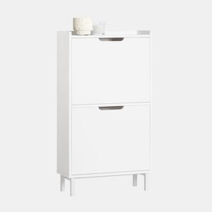 SoBuy Sapateira estreita com 2 abas 50 x 19 x 91 FSR151-W