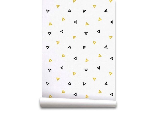 Papel pintado infantil delta delta - blanco - 1 rollo 55 x 300 cm