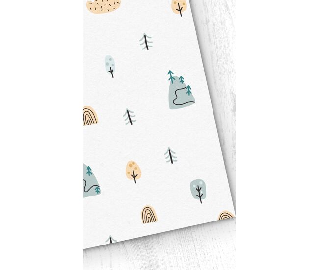 Papel pintado infantil forest forest - beige - 1 rollo 55 x 300 cm