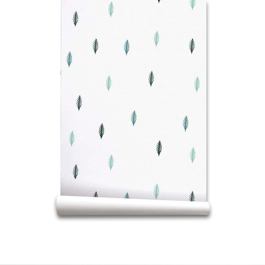 Papel pintado pine pine - blanco - 1 rollo 55 x 300 cm