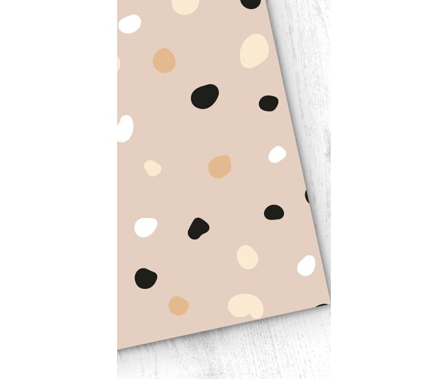 Papel pintado infantil motas motas - beige - 1 rollo 55 x 300 cm