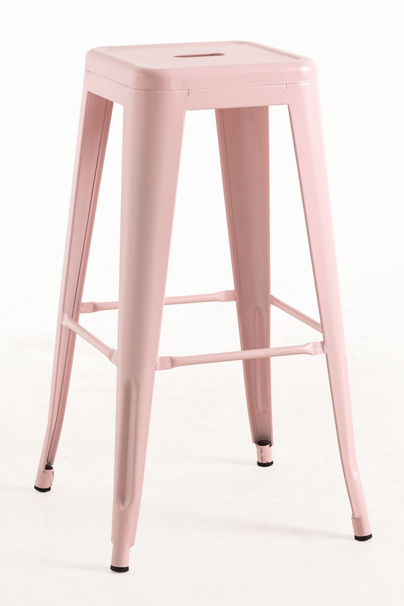 Pack 6 taburetes torix altos - rosa algodón de azúcar