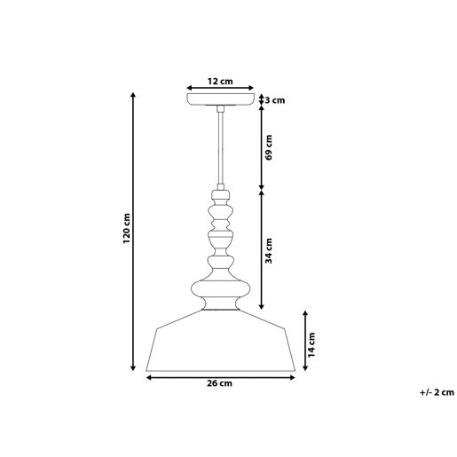 Candeeiro suspenso DRIVA Metal Branco Candeeiro suspenso DRIVA Metal Branco