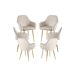 Pack 6 Sillas Chic Golden Pack 6 Sillas Chic Golden Beige