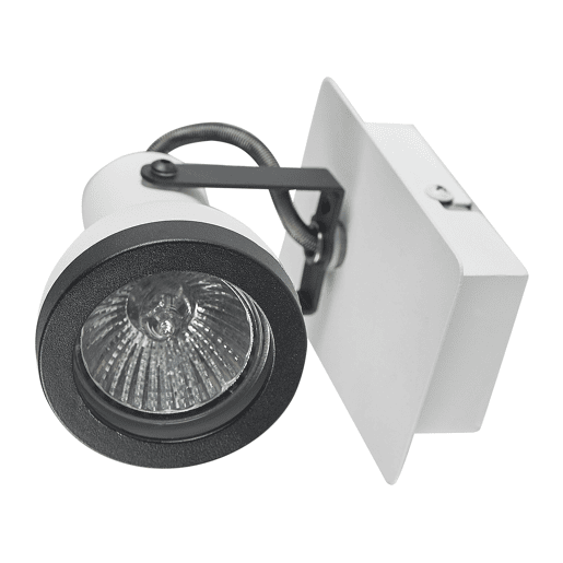 Conjunto de 2 candeeiros de foco BARO Ajustável Metal Branco