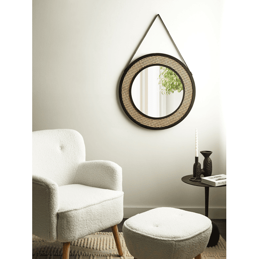 Espelho CAMBRAI 70 cm 104 cm Rattan Natural