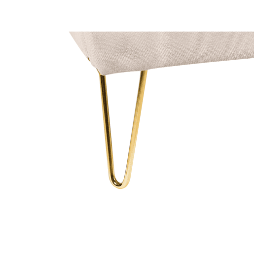 Cama Tecido AMBILLOU 180 x 200 cm Creme claro