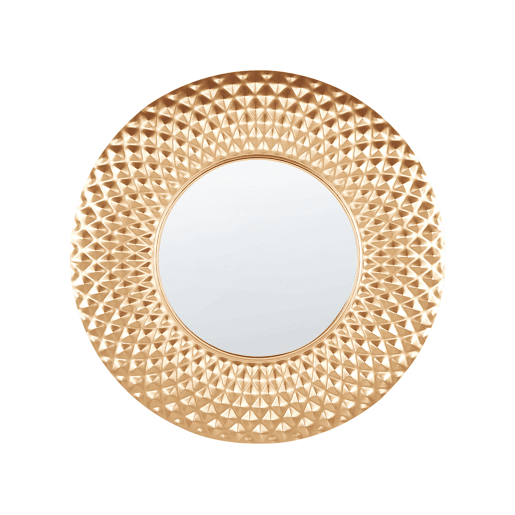 Espelho COMBE 60 cm 60 cm Metal Dourado