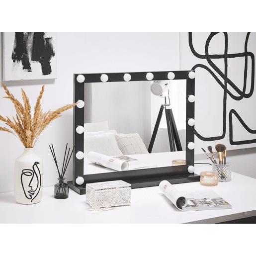 Espelho de toucador LED BEAUVOIR Preto