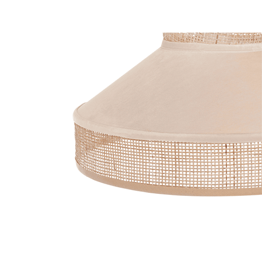 Candeeiro suspenso BATALI Rattan Creme Candeeiro suspenso BATALI Rattan Creme
