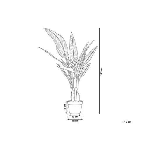 Planta artificial STRELITZIA TREE 115 cm Verde Planta artificial STRELITZIA TREE 115 cm Verde
