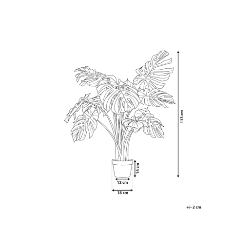 Beliani Planta artificial MONSTERA PLANT Beliani Planta artificial MONSTERA PLANT
