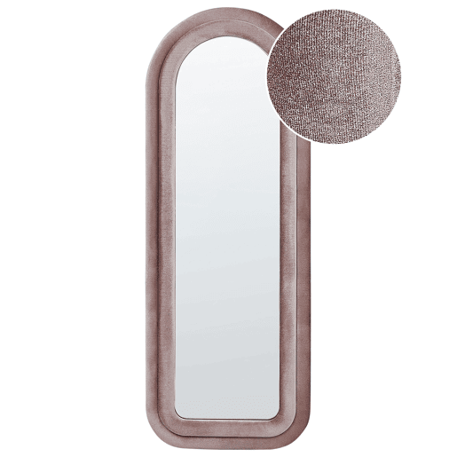 Espelho CULAN 60 cm 160 cm Veludo Rosa