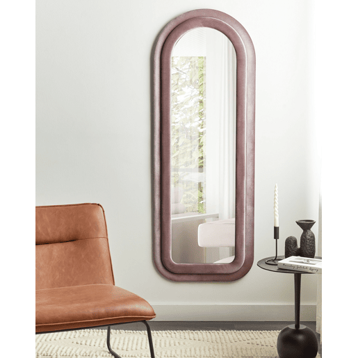 Espelho CULAN 60 cm 160 cm Veludo Rosa