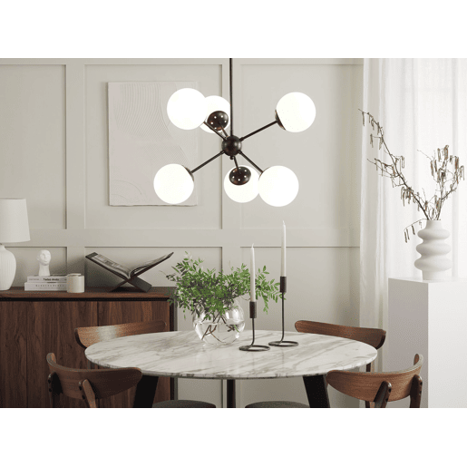 Iluminação de tecto ADAWRO Metal PretoBranco