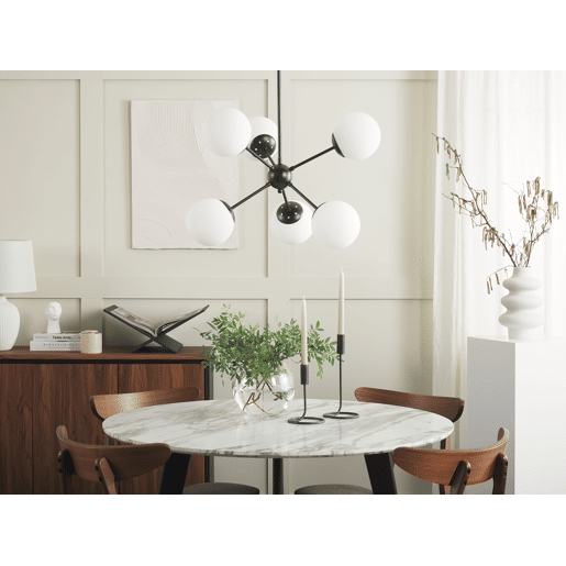 Iluminação de tecto ADAWRO Metal PretoBranco