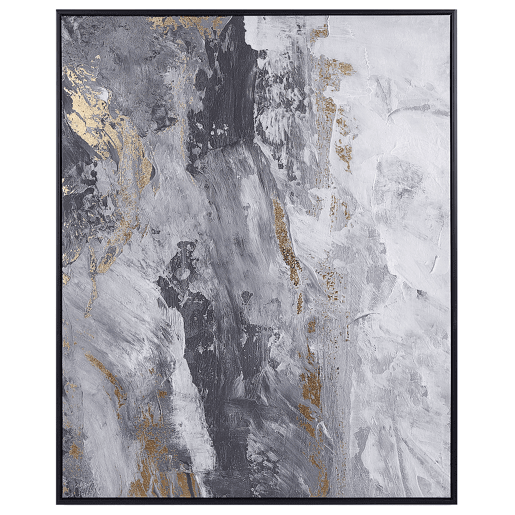 Tela JESI Motivo abstracto 83 x 103 cm Cinzento Tela JESI Motivo abstracto 83 x 103 cm Cinzento