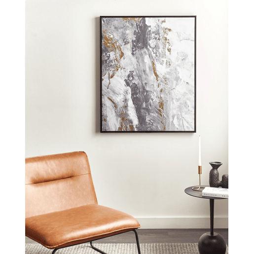 Tela JESI Motivo abstracto 83 x 103 cm Cinzento Tela JESI Motivo abstracto 83 x 103 cm Cinzento