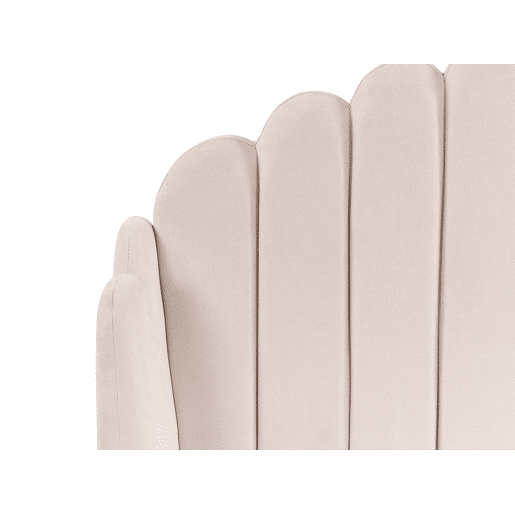 Cama Tecido AMBILLOU 140 x 200 cm Creme claro