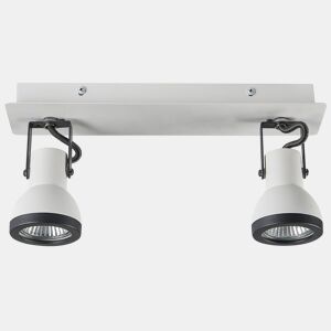 Candeeiro com 2 focos BARO Ajustável Metal Branco