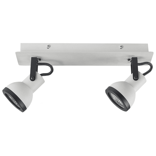 Candeeiro com 2 focos BARO Ajustável Metal Branco