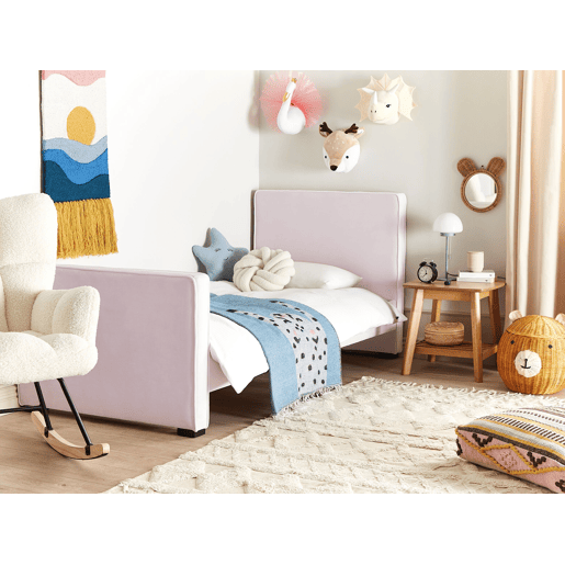 Beliani Cama infantil Veludo TEENIE