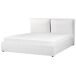 Beliani Cama con almacenaje Terciopelo BAJONNA 184x235 Beliani Cama con almacenaje Terciopelo BAJONNA 184x235 Blanco/ Beige