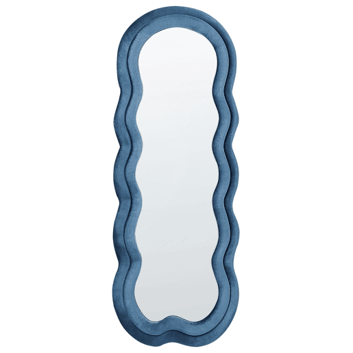 Espelho LACS 57 cm 160 cm Veludo Azul