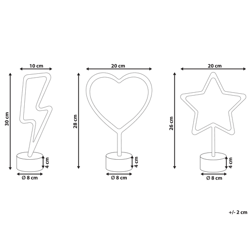Beliani Iluminação decorativa FLORETTA