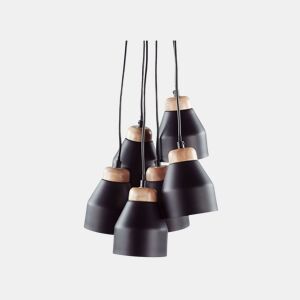 Candeeiro suspenso CESTOS Metal Preto