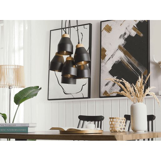 Candeeiro suspenso CESTOS Metal Preto