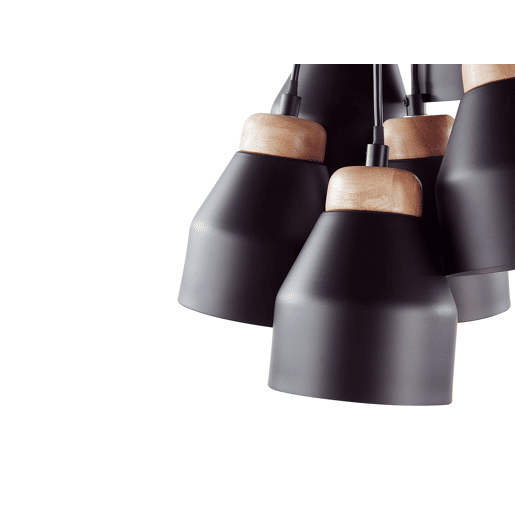 Candeeiro suspenso CESTOS Metal Preto