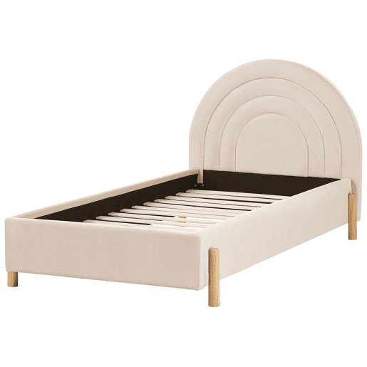 Beliani Cama infantil Veludo ANET Beliani Cama infantil Veludo ANET