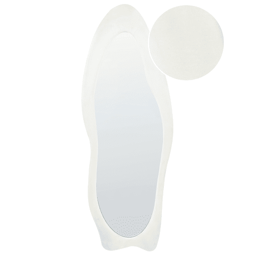 Espelho REIGNY 57 cm 160 cm Veludo Branco