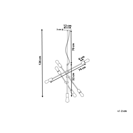 Candeeiro suspenso CREMERA Metal Latão