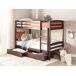Beliani Conjunto de 2 cajones de cama Madera de pino RUMILLY Beliani Conjunto de 2 cajones de cama Madera de pino RUMILLY Marrón
