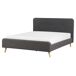 Beliani Cama Poliéster RENNES II Beliani Cama Poliéster RENNES II Gris Oscuro