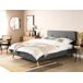 Beliani Cama Poliéster RENNES II Beliani Cama Poliéster RENNES II Gris Oscuro