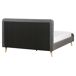 Beliani Cama Poliéster RENNES II Beliani Cama Poliéster RENNES II Gris Oscuro