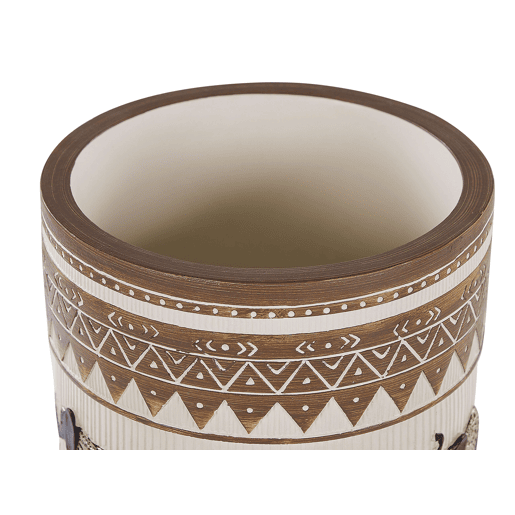 Vaso alto para plantas KOTTES 22 cm Castanho claro