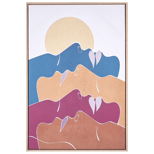 Tela FASANO Motivo feminino 63 x 93 cm Multicolor