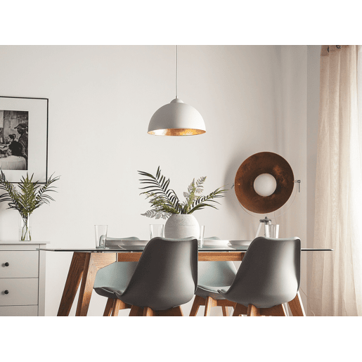 Candeeiro suspenso CETINA Metal Branco