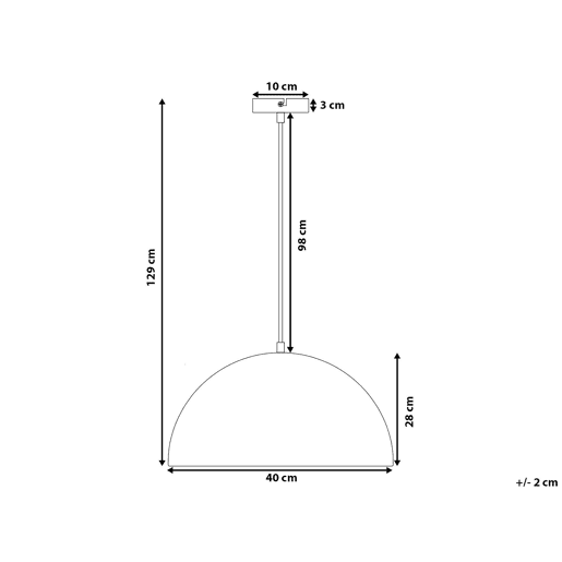 Candeeiro suspenso CETINA Metal Branco