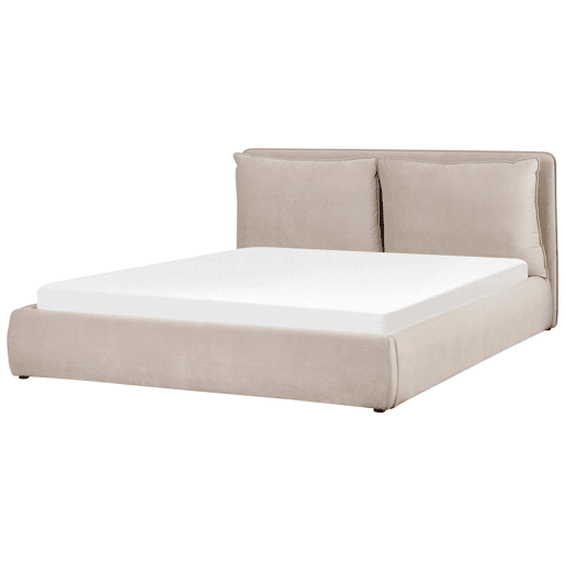 Beliani Cama baú Veludo BAJONNA