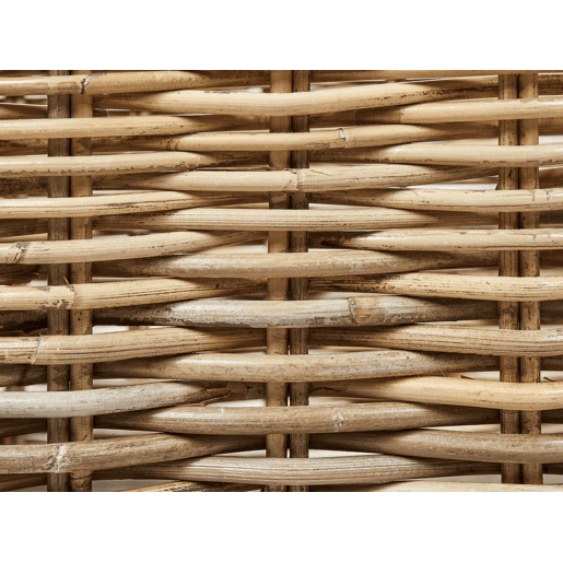 Conjunto de 2 cestos KITIM com rodas Rattan Natural