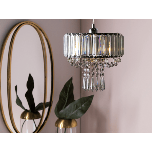 Lustre ADORN Metal Cinzento claro