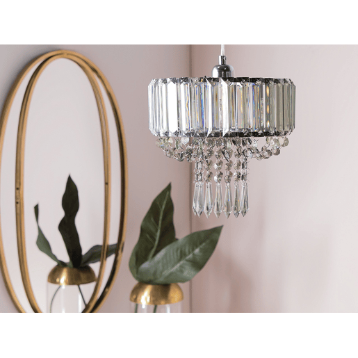 Lustre ADORN Metal Cinzento claro