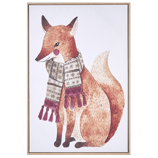 Tela MUCCIA Motivo animal 63 x 99 cm Castanho