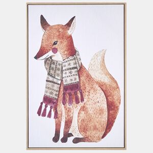 Tela MUCCIA Motivo animal 63 x 99 cm Castanho